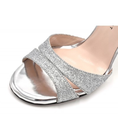 Madame Pivot VIRGINIA Glitter Argento - obrazek 3