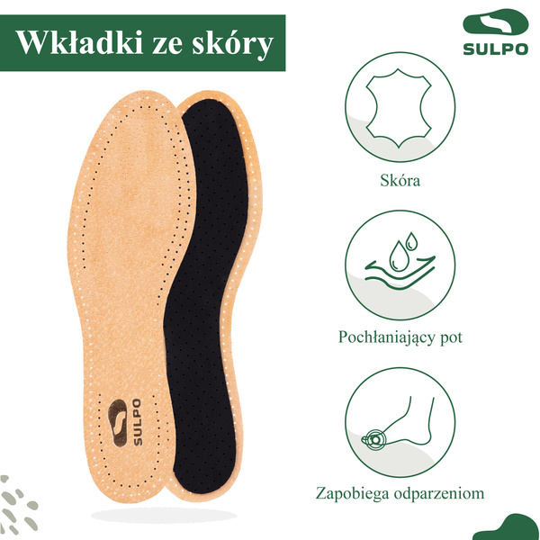 Skórzane wkładki do butów - obrazek 2