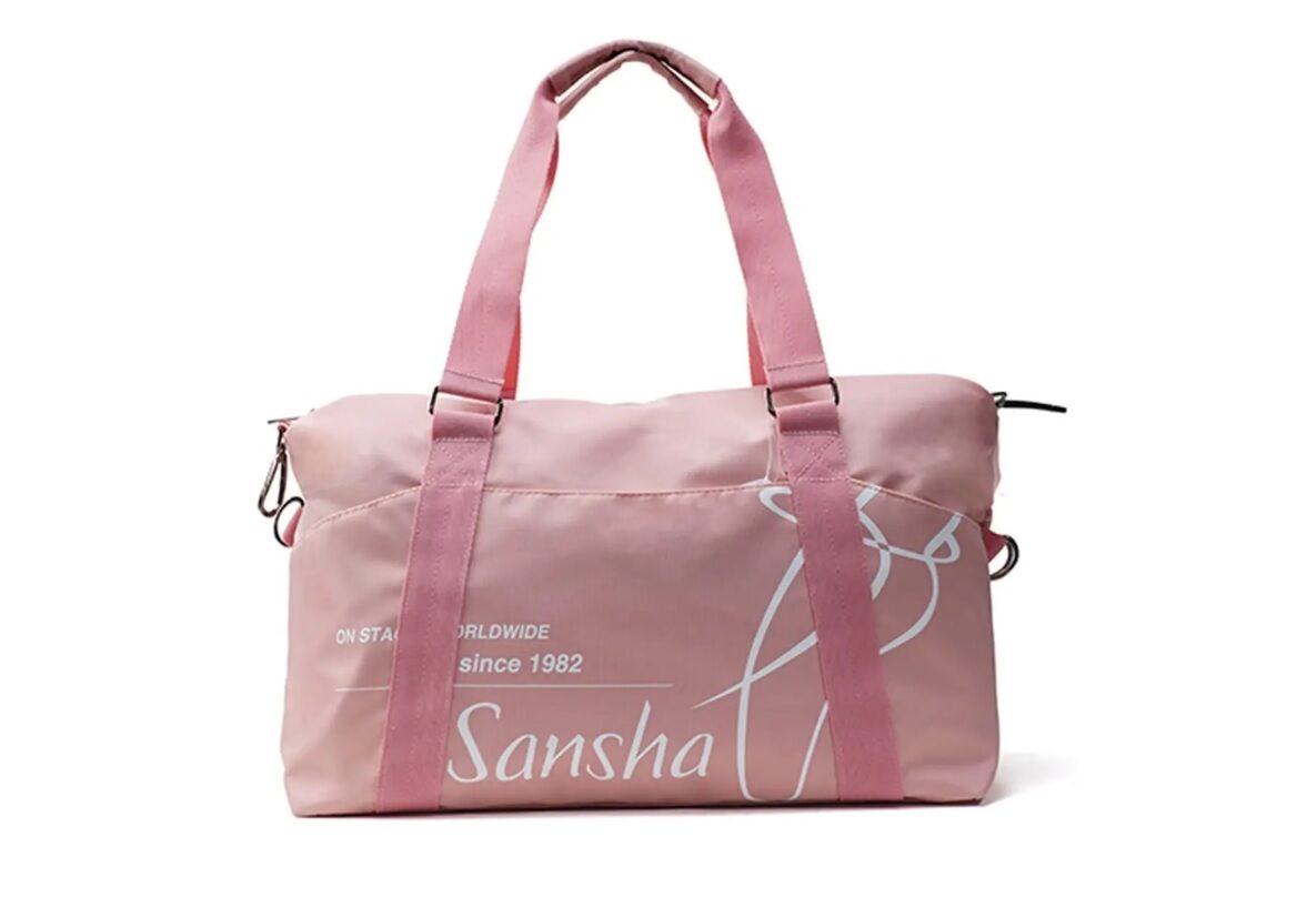 Torba Sansha Dance Bag, różowa i szara - obrazek 2