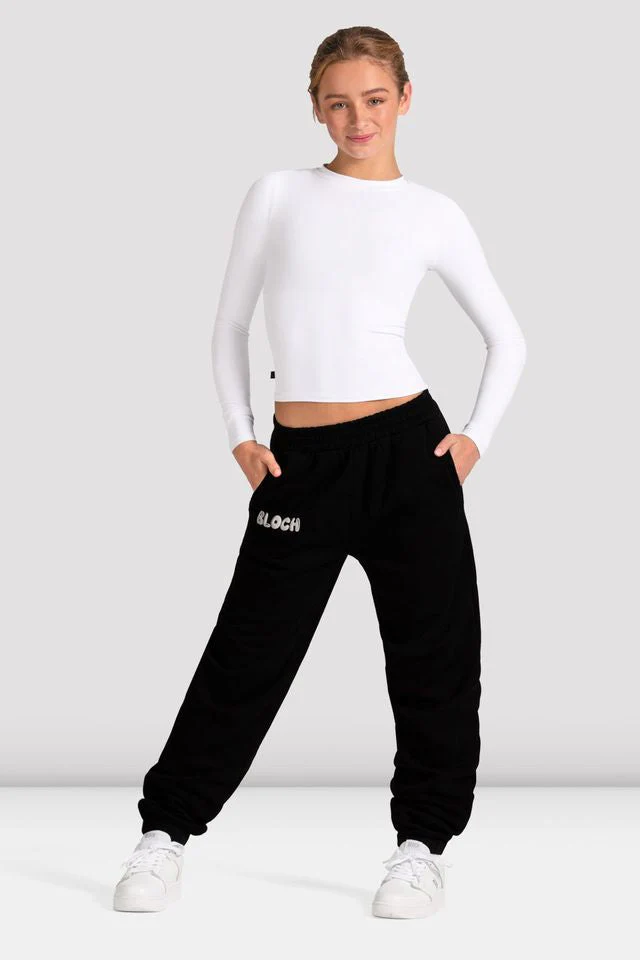 Spodnie dresowe młodzieżowe Bloch Reverence Jogger P55770G - obrazek 3