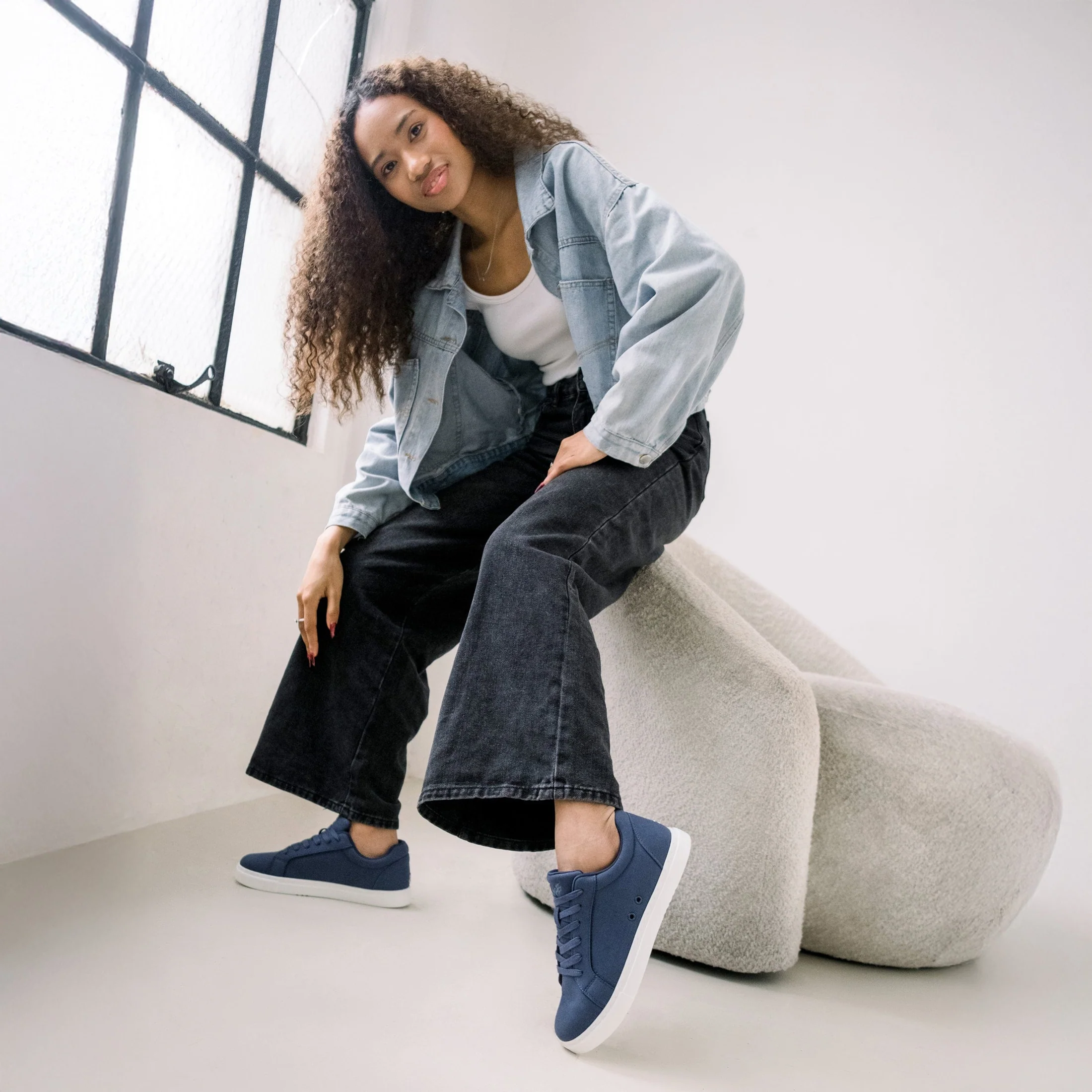 Sneakers Fuego Low Top Navy - obrazek 7