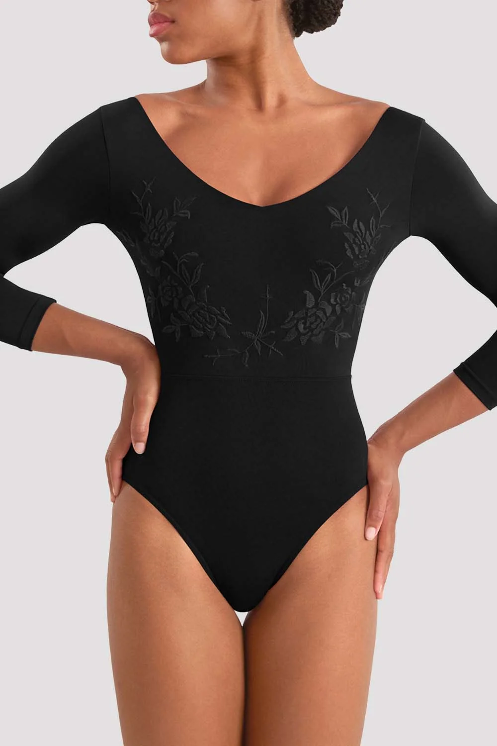 Body z rękawem 3/4 Bloch M60003LM kolekcja limitowana - obrazek 3