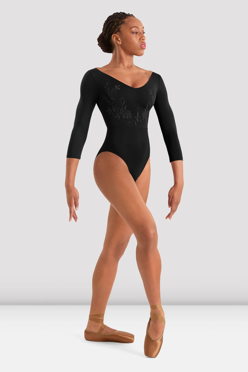 Body z rękawem 3/4 Bloch M60003LM kolekcja limitowana - obrazek 4